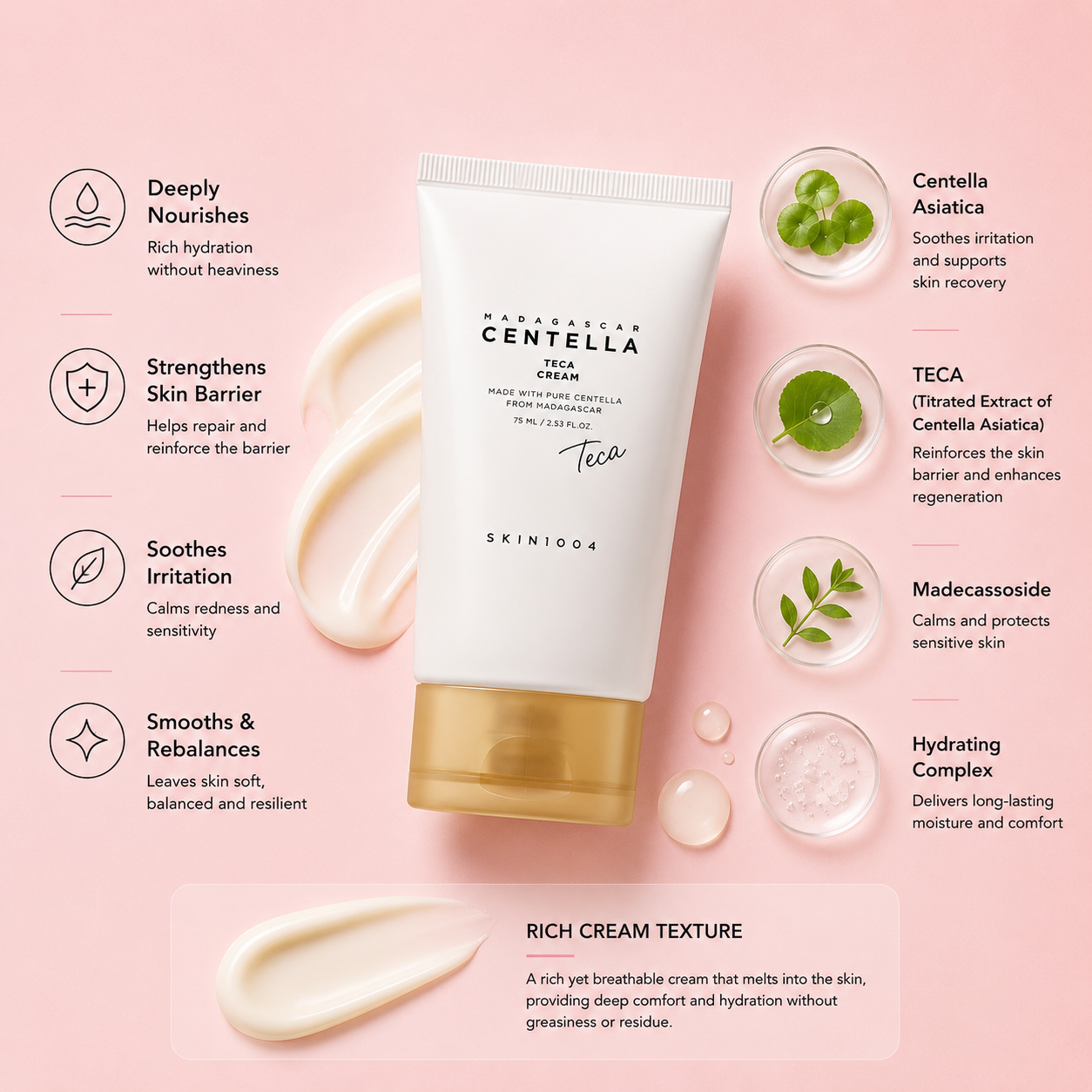 SKIN1004 Madagascar Centella TECA Cream 75ml