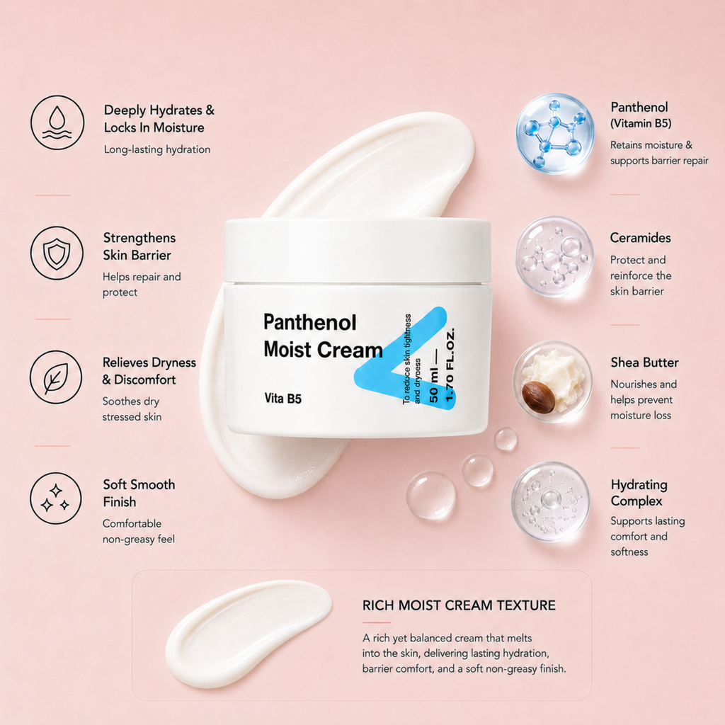 TIAM Panthenol Moist Cream 50ml