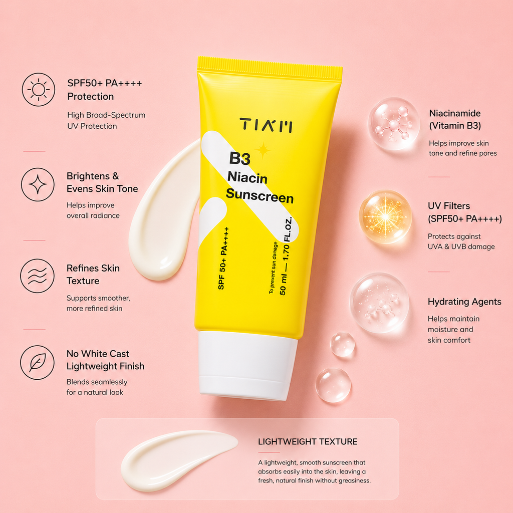 TIAM B3 Niacin Sunscreen SPF50+ PA++++ 50ml